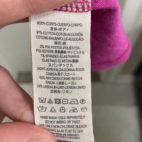 Magenta colored free people tank blouse - Picture 4 of 4